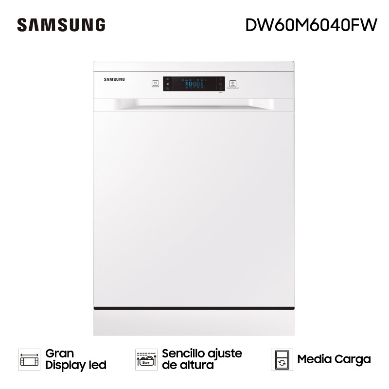 Lavavajillas SAMSUNG Blanco 13 Cubiertos Digital DW60M6040FW