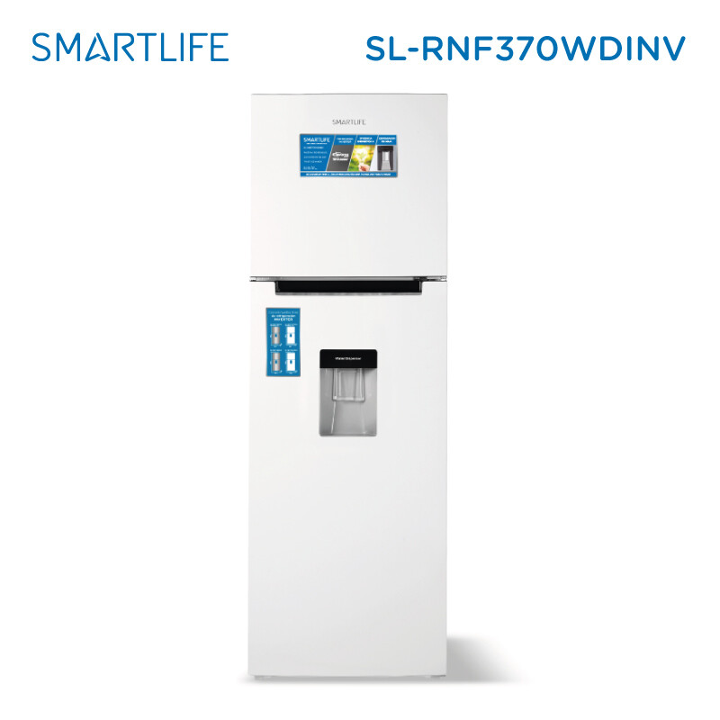 Heladera Inverter Smartlife Frio Seco Dispenser 342 L- Blanca SL-RNF370WDINV