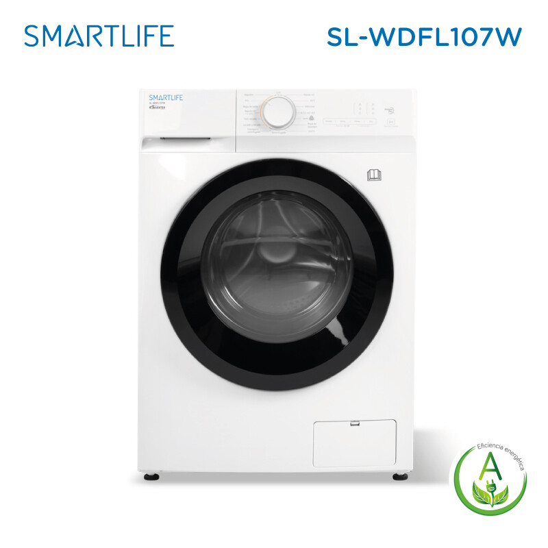 Lavasecarropas automático Smartlife SL-WDFL107W inverter blanco 10kg