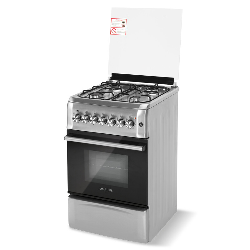 Cocina Combinada Smartlife Sl-ks5055c Grill Timer Encendido Color Gris