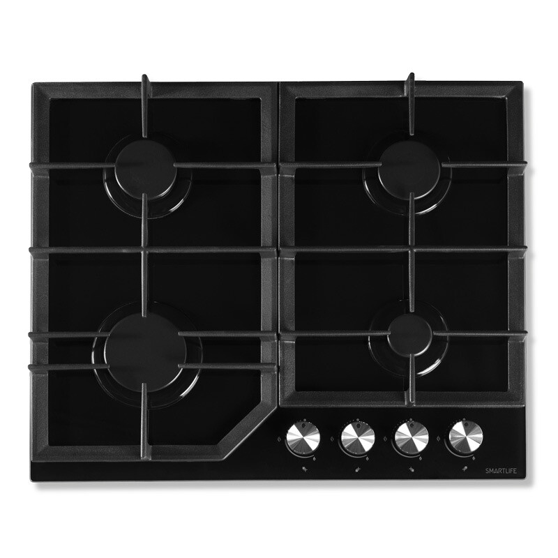 Anafe A Gas 4 Hornallas Smartlife Sl-a6060bl Negro Fama