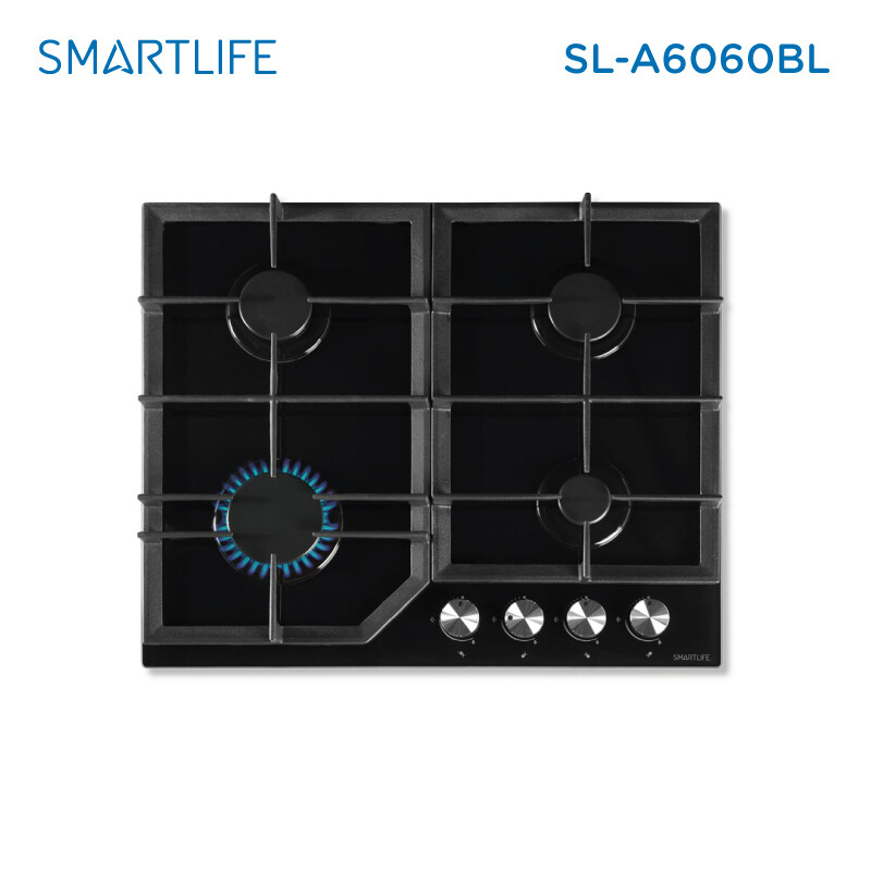 Anafe A Gas 4 Hornallas Smartlife Sl-a6060bl Negro Fama