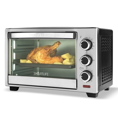 Horno de mesa eléctrico Smartlife SL-EO19S 19L gris metálico