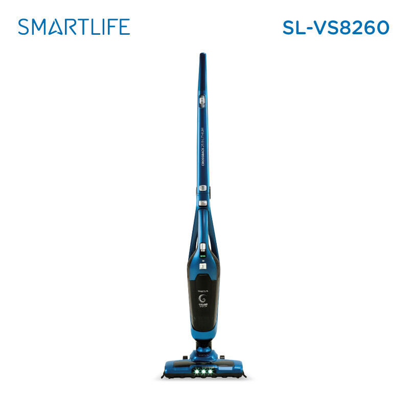 Aspiradora inalámbrica Vertical, De mano Smartlife SL-VS8260 600ml azul acero y negra 220V