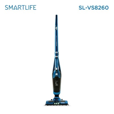 Aspiradora inalámbrica Vertical, De mano Smartlife SL-VS8260 600ml azul acero y negra 220V