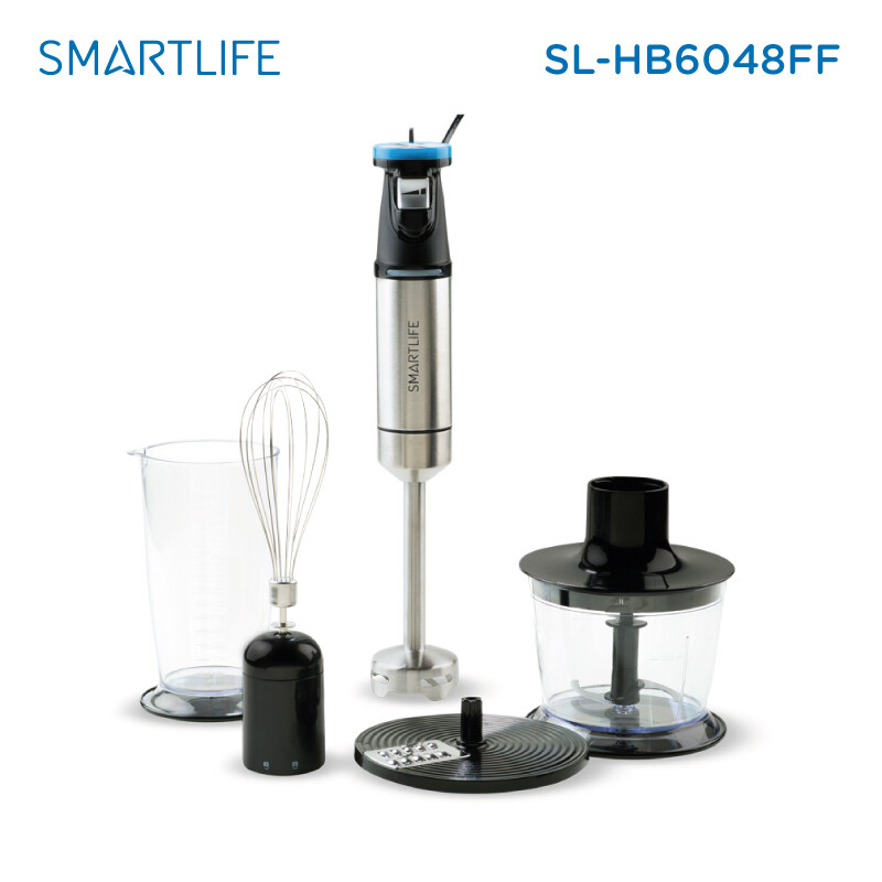 Mixer Smartlife SL-HB6048FF acero inoxidable y negro 220V 800W