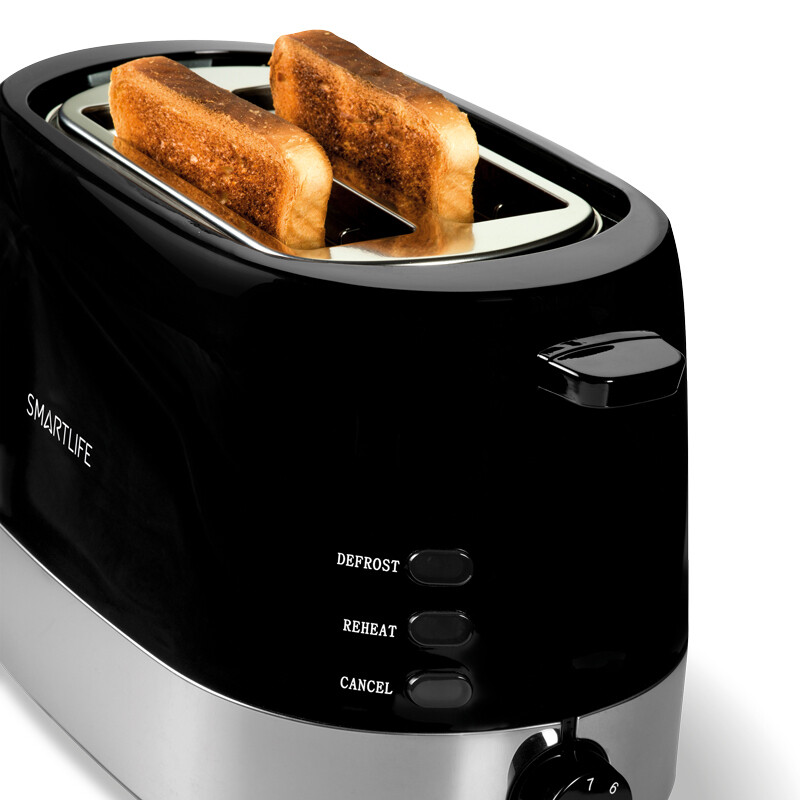 Tostadora Smartlife Sl-td8211 Potencia 720-850w Negro-inox