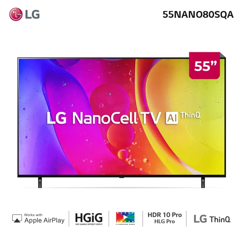 Smart TV LG NANOCELL 4K 55" 55NANO80
