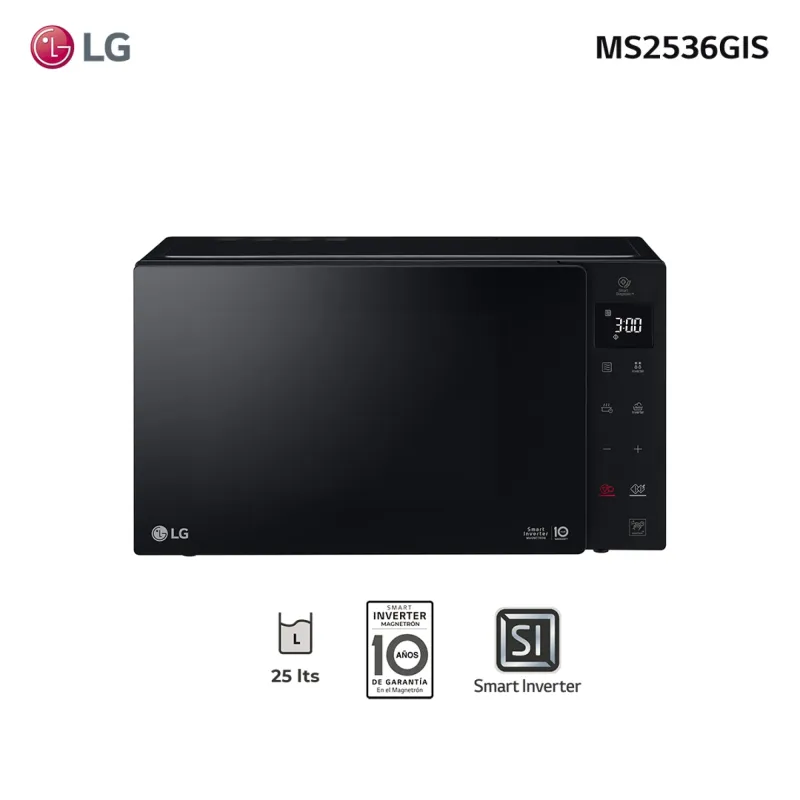 Microondas LG inverter NeoChef 25L MS2536GIS