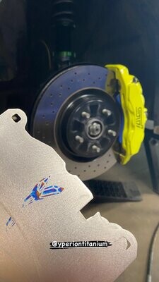 Titanium brake pad shims for Subaru STi / STi RA-R, S206, S209, S204
