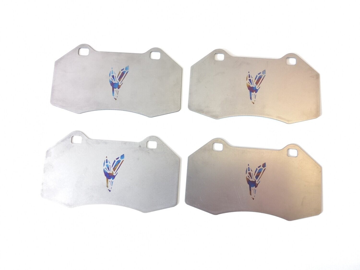 Titanium brake pad shims for Renault Clio III RS / Megane II RS