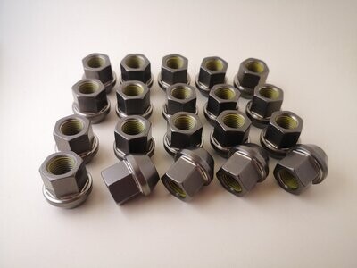 Universal titanium tapered lug nuts m12x1.5 (Honda, Evo, BMW, Toyota, Lexus) 23mm long