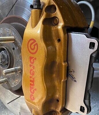 Titanium brake pad shims for Subaru WRX STi (2001-2017)