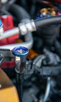 Titanium dipstick knob for Subaru