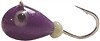 Fiskas Wolfram Jigs 3mm Epoxy- Purple w/ Glow Bead, E79-3