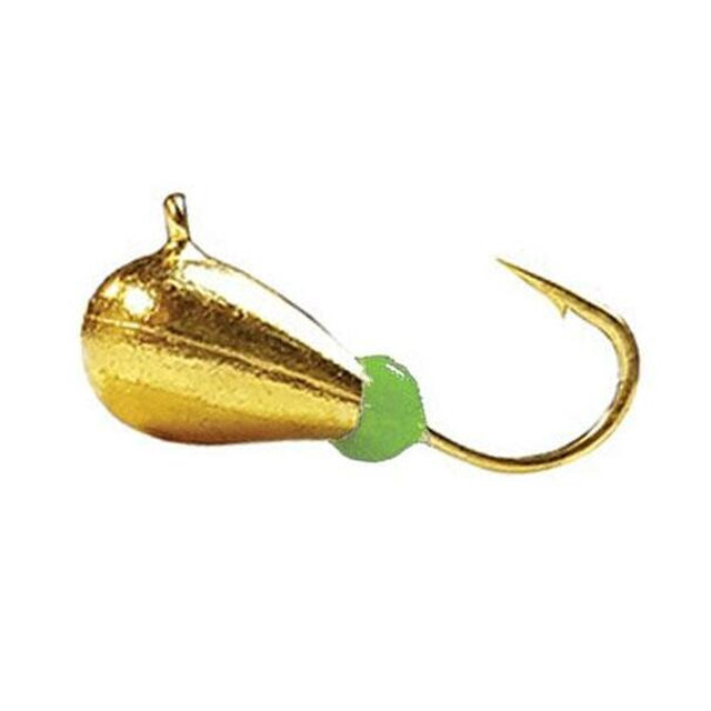 Fiskas Wolfram 3mm Gold w/ Green Bead, GB82-3