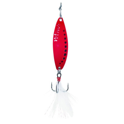 CLAM LEECH FLUTTER SPOON 1/16OZ GLOW RED