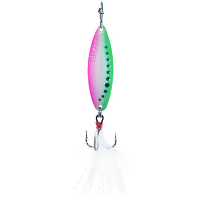 CLAM LEECH FLUTTER SPOON 1/8OZ GLOW WATERMELON