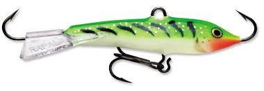 Rapala Jigging Rap 3 1/2" Glow Tiger, W9GT