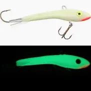 Moonshine Lures Shiver Minnow #0 Glow Perch