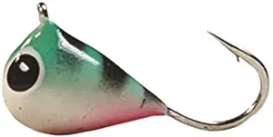 FISKAS JIG HANDPAINTED WHITE PERCH GLOW SZ3