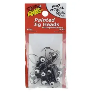 ARKIE JIGHEAD 10PK 1/8 black