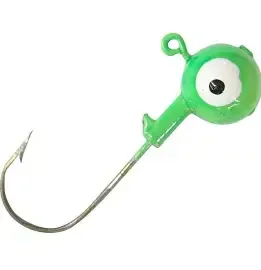 ARKIE JIGHEAD 10PK 1/8 LIME GR