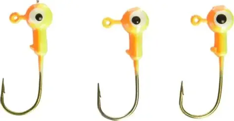 ARKIE JIGHEAD 10PK 1/8 ORG-CHT