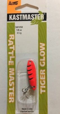 Acme Kastmaster Rattle Master 1/8 UV Gold Tiger, SQW105R/GBGT