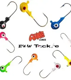 Arkie Double Eye Jig Head 1/16oz  Lime Chartreuse 10pk