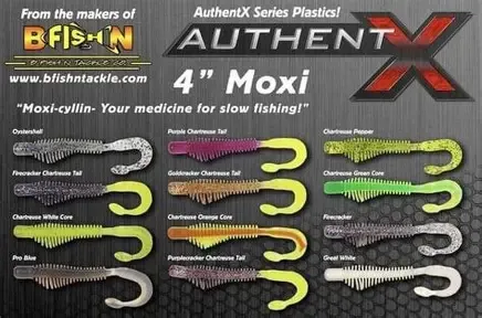 Authent X  BFishN 4" Moxie Ringie Electric Blue/White Tail