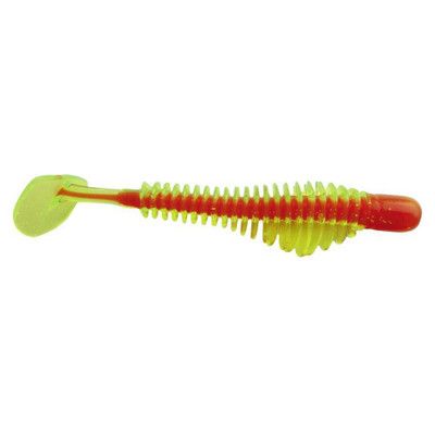 B Fish N Authent X Moxi Chartreuse/Orange Core 3" 8pk