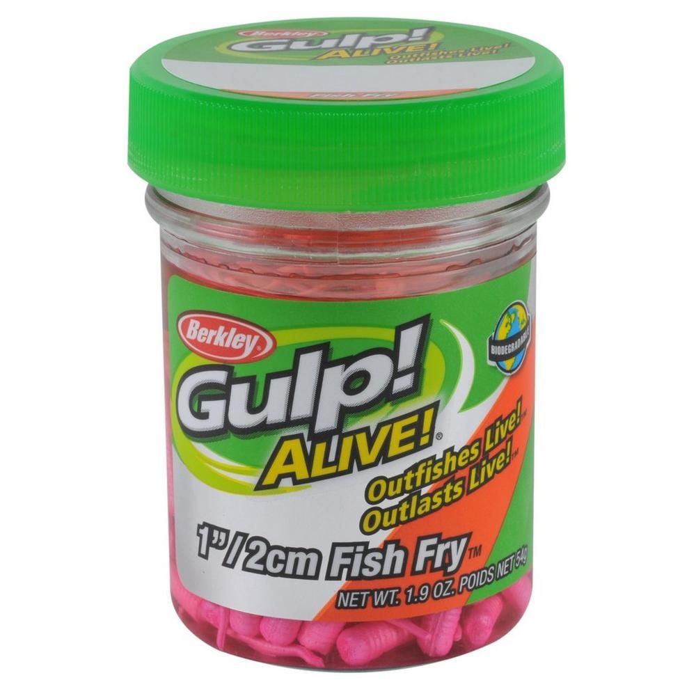 BERKLEY GULP ALIVE 1" FISH FRY LUMA GLOW 1.9OZ