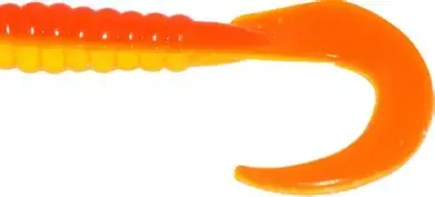 BIGBITE GRUB 2" 10PK ORNG/YELW
