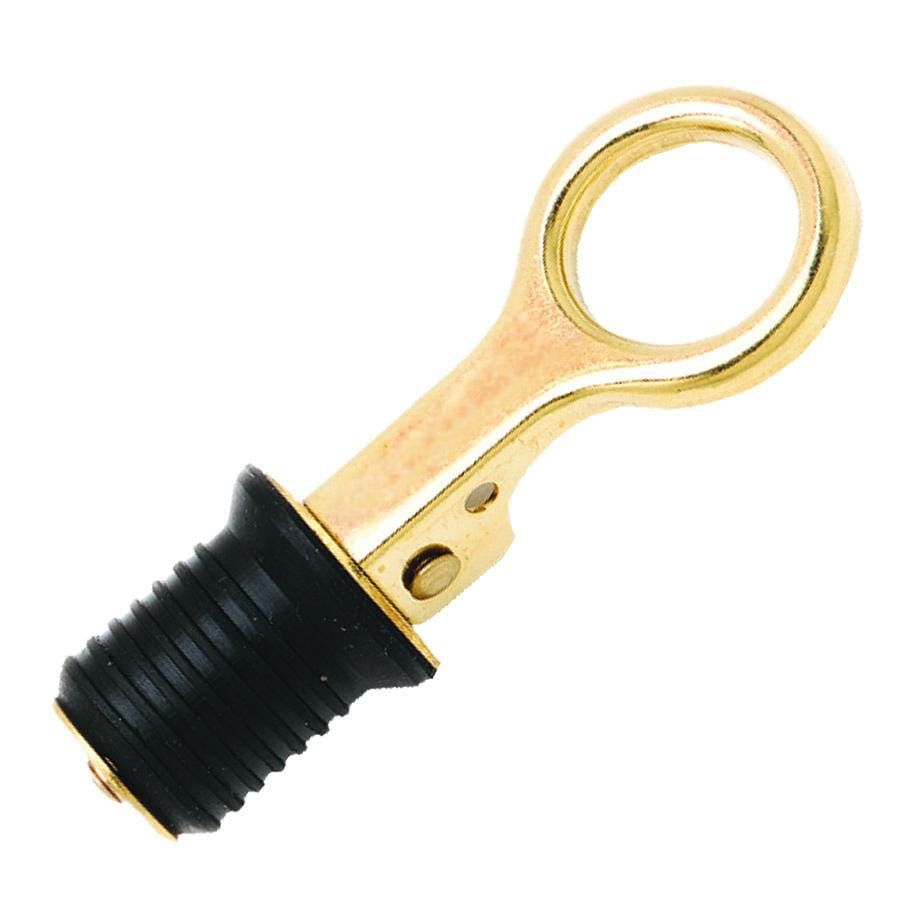 BOAT Drain Plug, Snap 1'' Brass