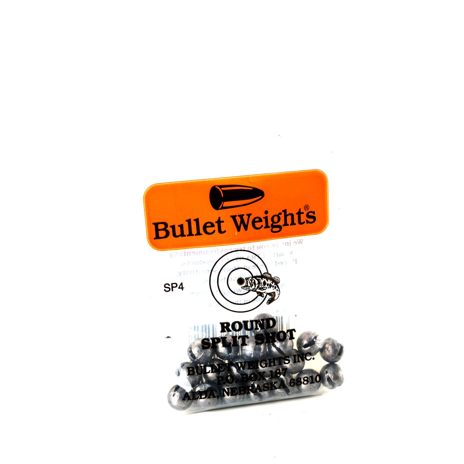 BW ROUND SPLIT SHOT SZ.BB BULLET WEIGHT -