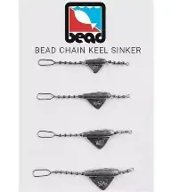 Bead Keel Sinker w/ SS Bead Chain 3/8oz 2pk