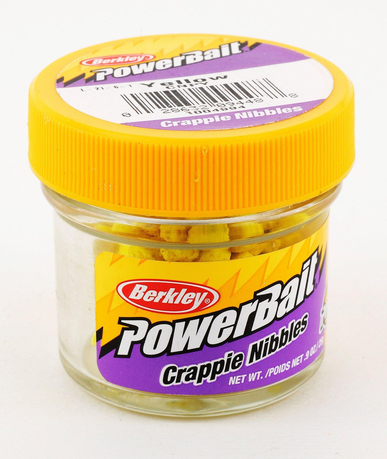 Berkley PowerBait Crappie Nibbles Glow Yellow