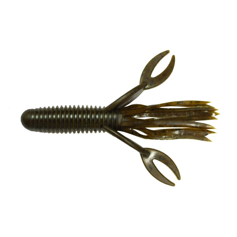 Big Bite Baits 4" Craw Tube Green Pumpkin
