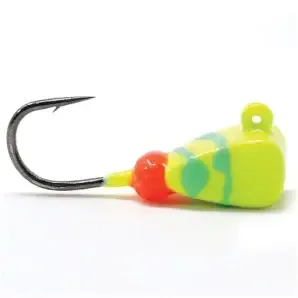 CLAM DROP KICK JIG SZ10 CHART/LIME SWIRL