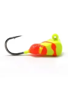 CLAM DROP KICK JIG SZ10 CHART/ORANGE SWIRL