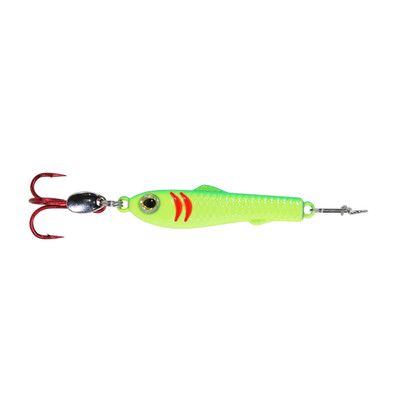 CLAM PINHEAD MINO 1/8OZ CHART/LIME GLOW
