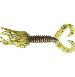 Chompers Skirt Grub 4" Watermelon Red Flake