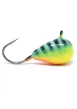 Clam Drop Jig XL #12 1/64oz Chart/Blue Glow Bar
