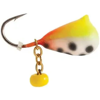 Clam Dingle Drop Tungsten 1/32 Chart/Orange Glow Spot