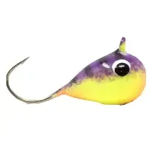 Clam Drop Jig 1/64 Glow Purple Tiger, 112614