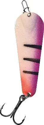 Custom Jigs &amp; Spins Pro Series Slender Spoon NIC/Purple FireTiger