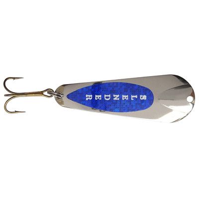 Custom Jigs &amp; Spins Slender Spoon 1/4 Nickel Blue