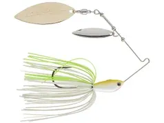 Ducket Spinner Bait BD Water Slash Double Willow 3/8oz White Chatreuse