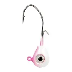 EAGLE CLAW TEARDROP JIG 3/8OZ PINK/WHITE